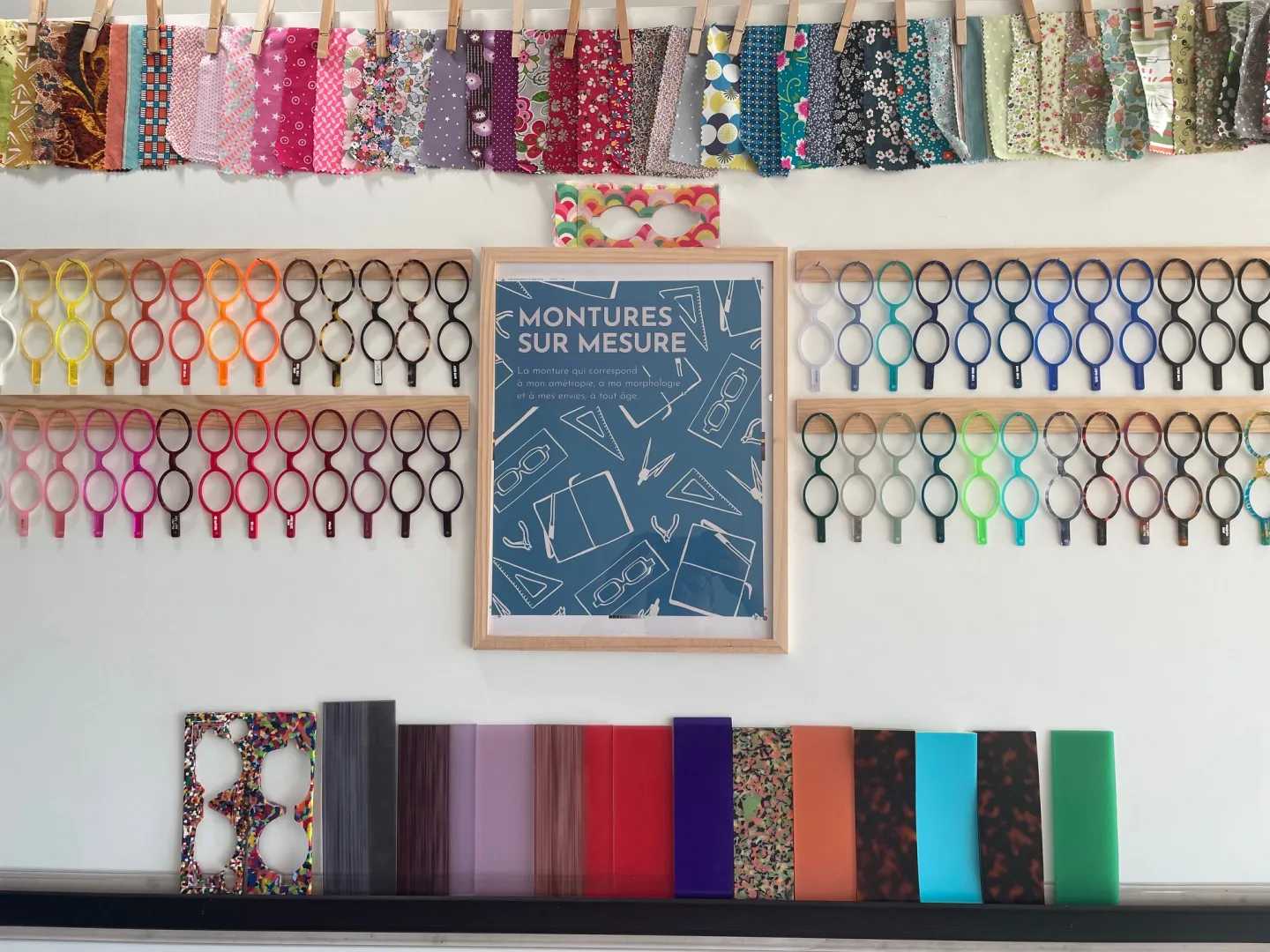 couleurs des lunettes sur mesure